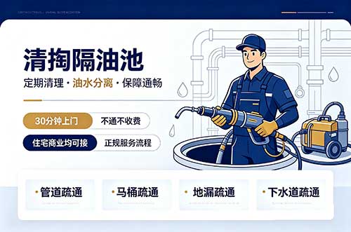 陆丰清掏隔油池